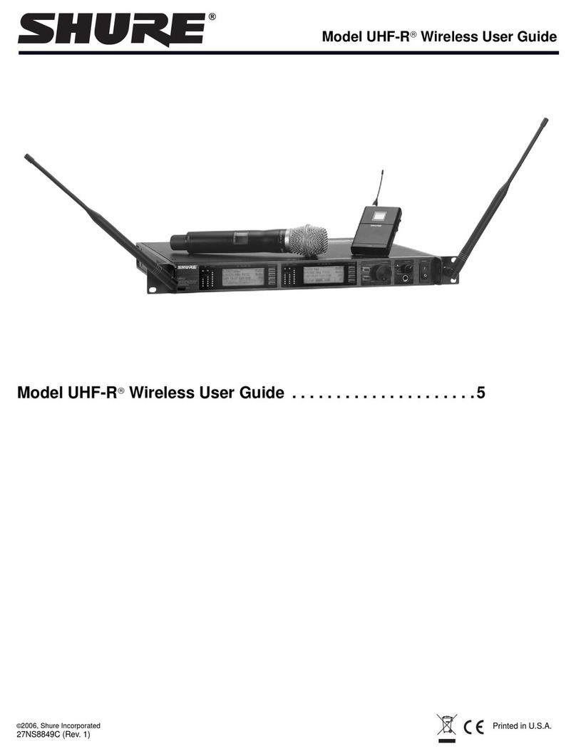 Shure UHF-R Wireless user guide