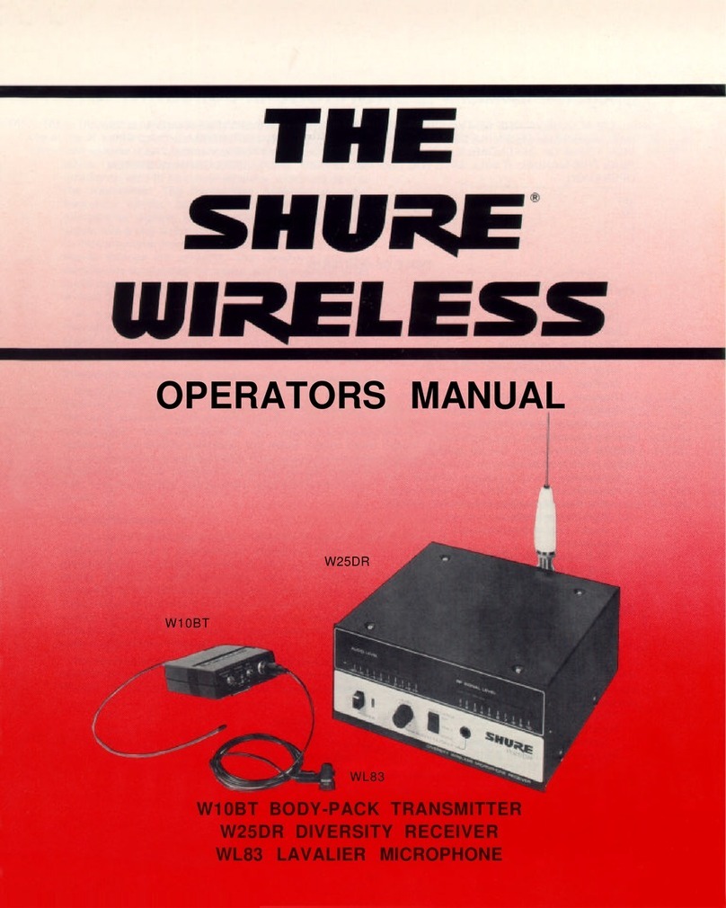Shure W10BT User manual