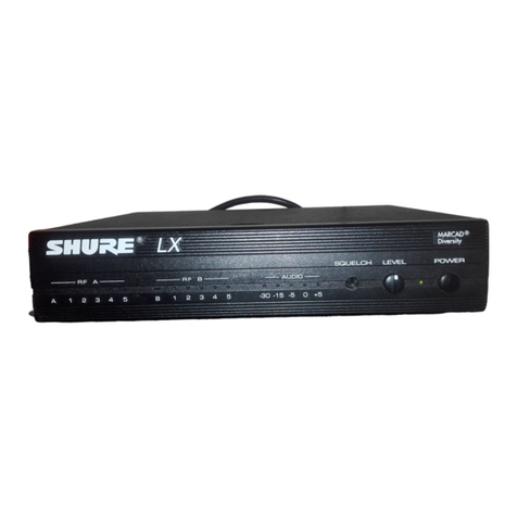 Shure LX Wireless System user guide