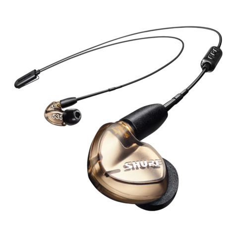 Shure Sound Isolating SE425 User manual