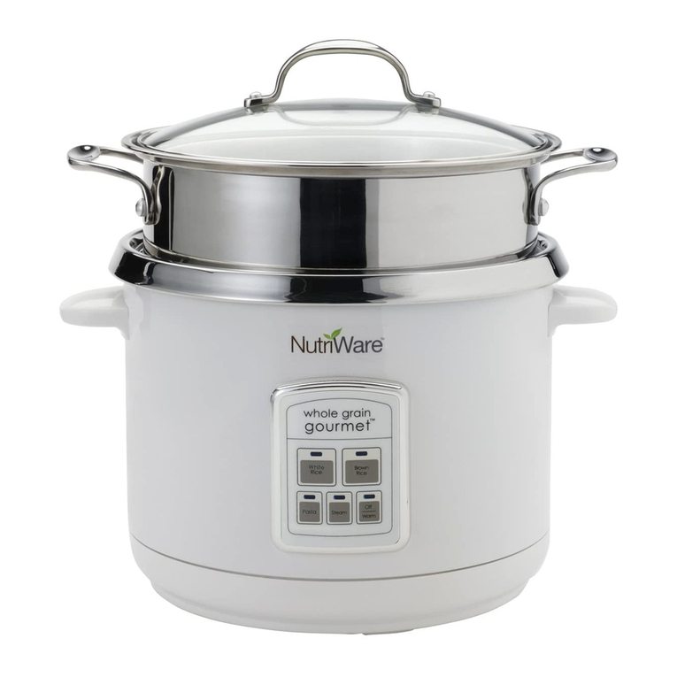 Nutriware Whole grain gourmet NRC-1000 instruction manual