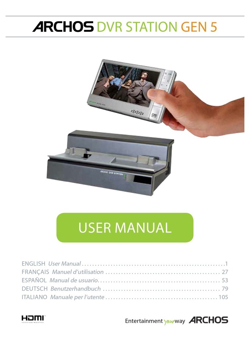 Archos Gen 5 user manual
