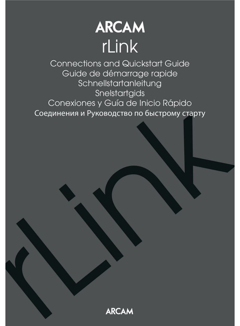 Arcam rLink Instruction manual