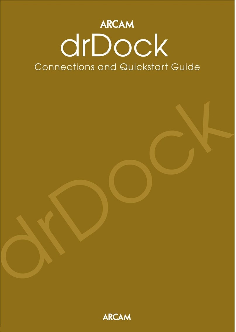 Arcam drDock Connections and quickstart guide