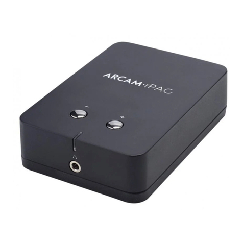 Arcam rPAC Instruction manual Arcam rPAC Instruction manual