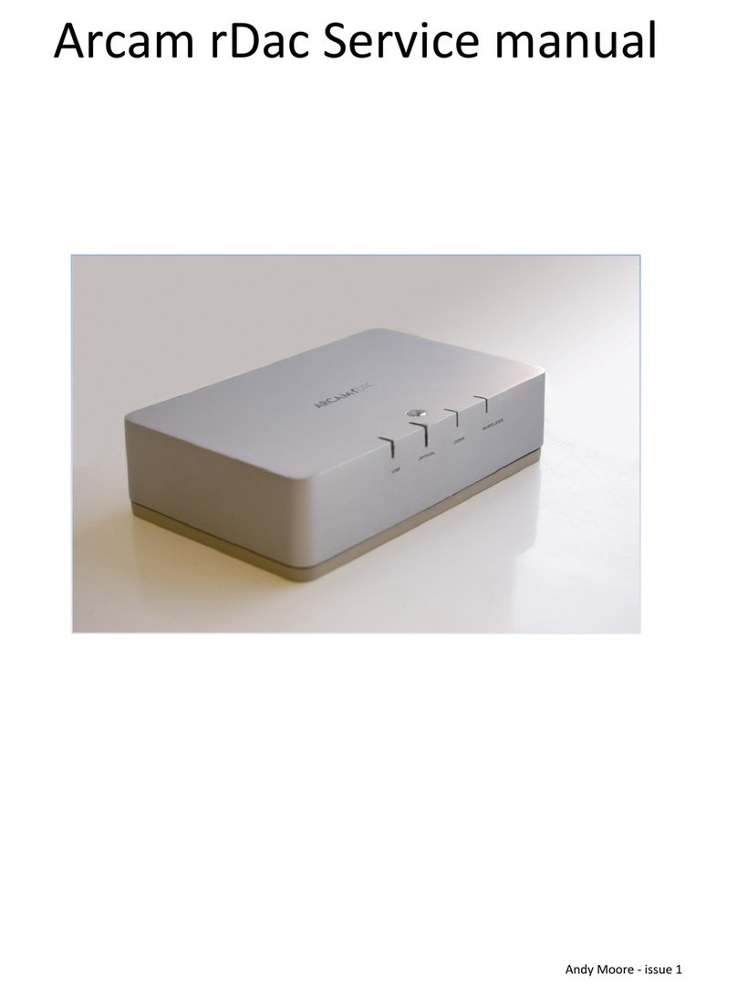 Arcam RDAC - User manual Arcam RDAC - User manual