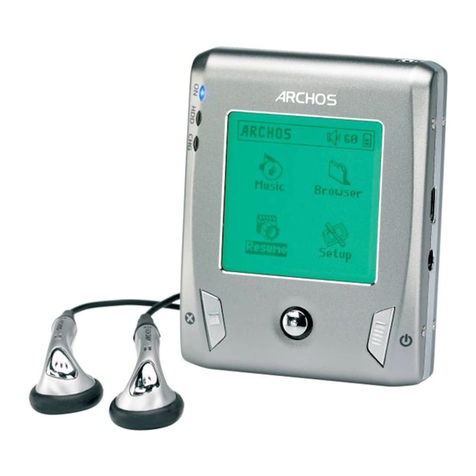Archos XS200 - Gmini 20 GB Digital Player User manual