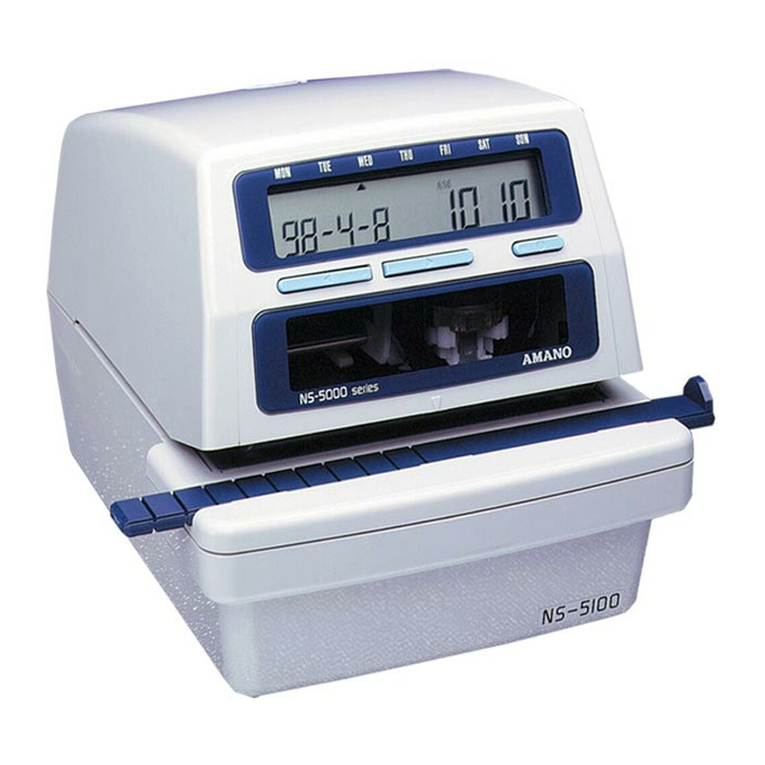 Amano NS 5000 Series User manual