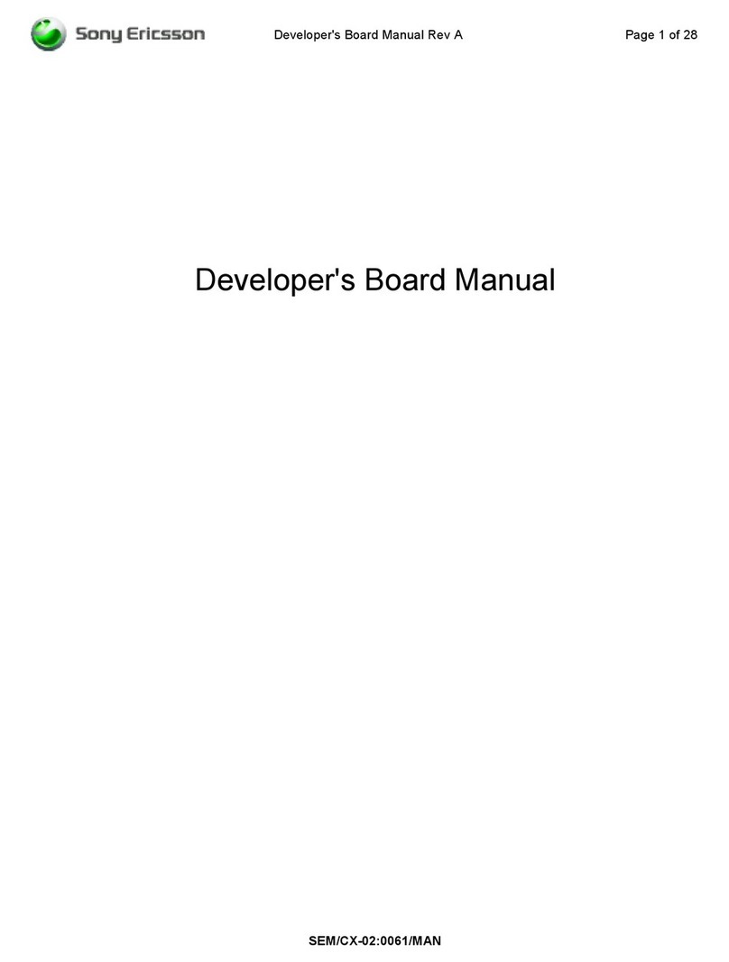 Sony Ericsson Developer's Board User manual