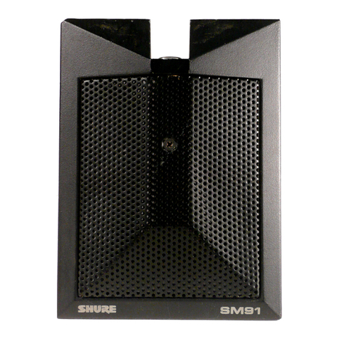 Shure SM91 Instruction manual