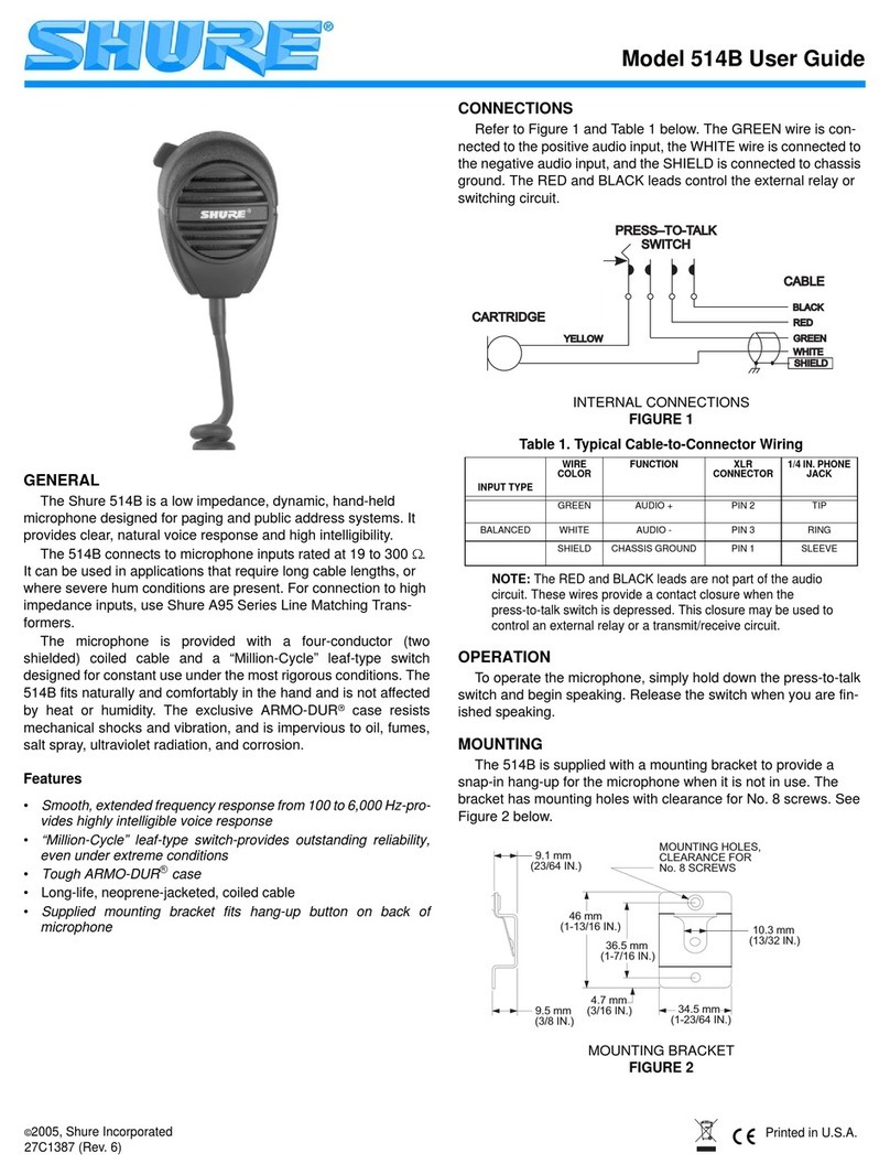 Shure 514B user guide