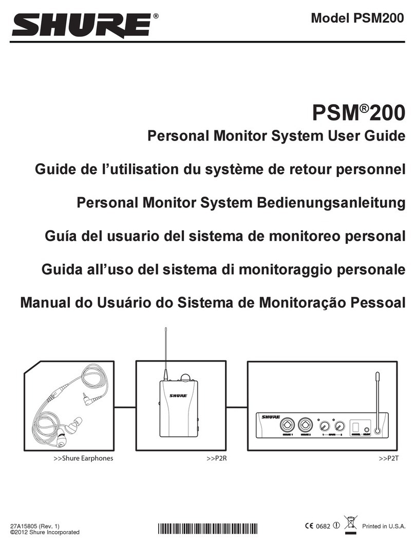 Shure PSM 200 user guide