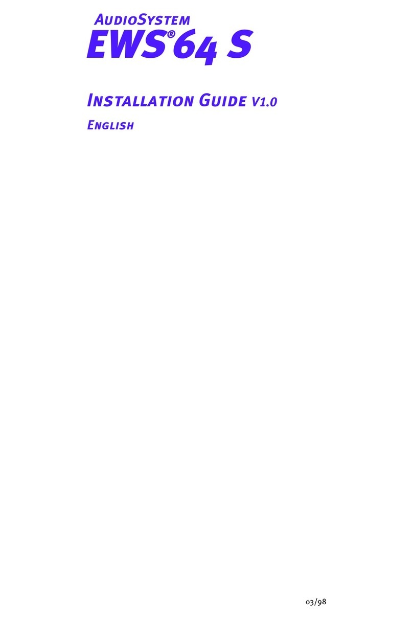 TerraTec AudioSystem EWS 64 S User manual