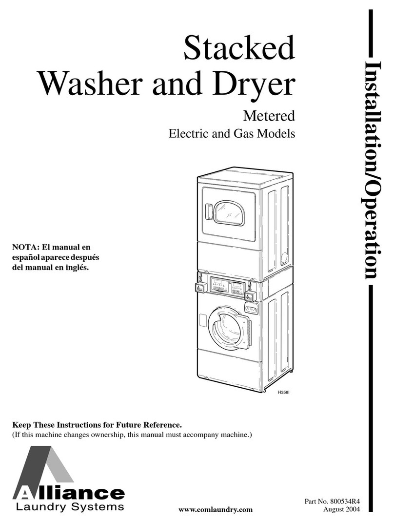 Alliance Laundry Systems STEA17*H User manual
