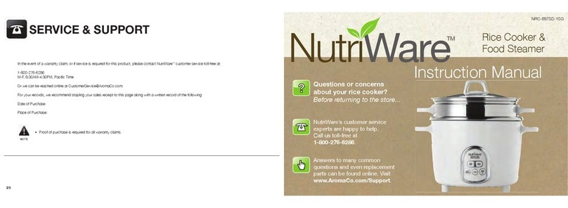 Nutriware NRC-687SD-1SG User manual