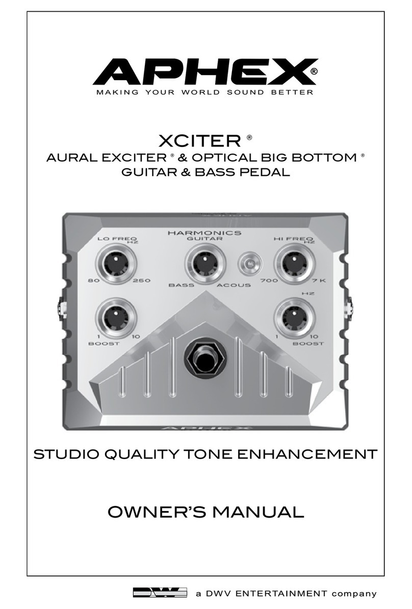 Aphex XCITER owner's manual