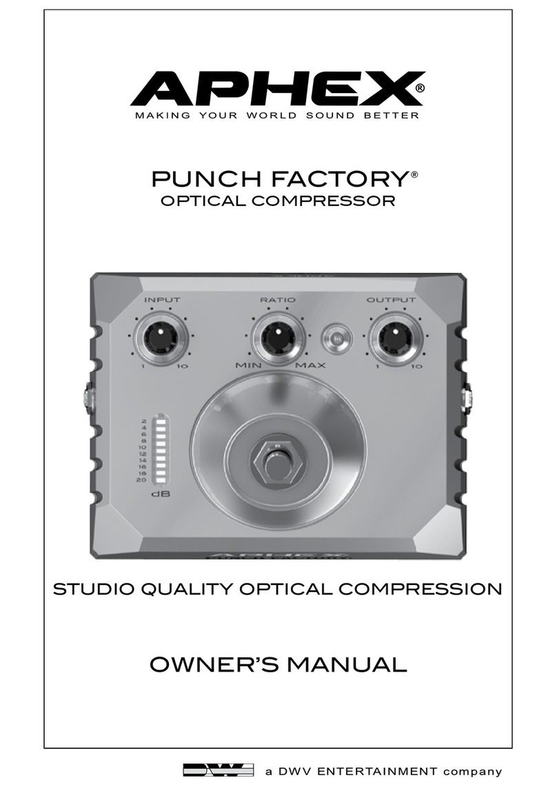 Aphex PUNCH FACTORY owner's manual