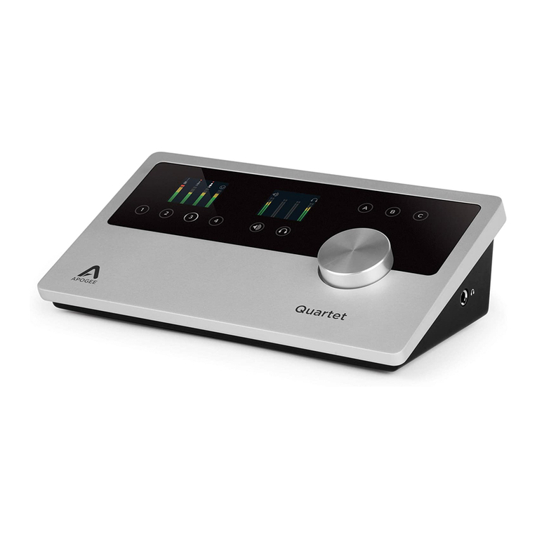 Apogee Quartet quick start guide