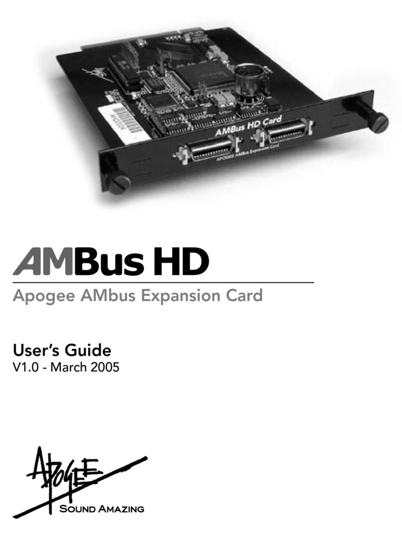 Apogee AMBus HD user guide
