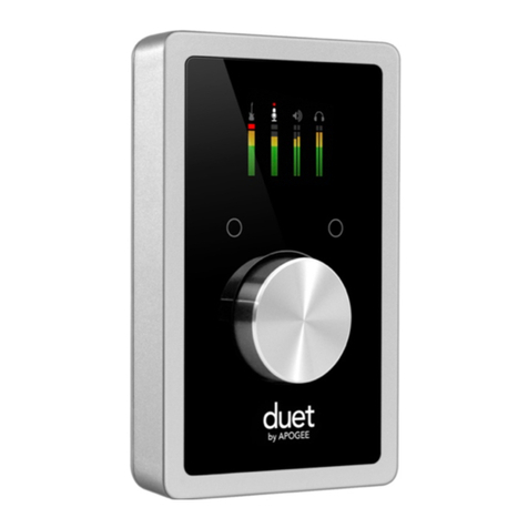 Apogee Duet 2 User manual Apogee Duet 2 User manual