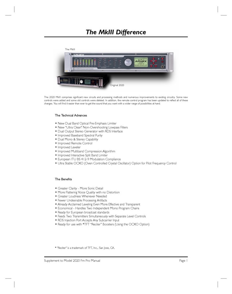 Aphex 2020 MkIII manual&nbsp;