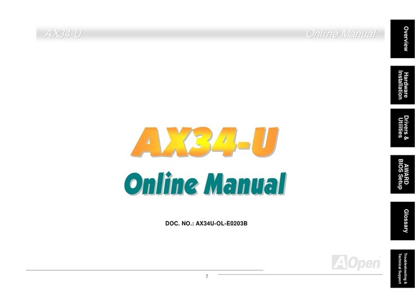 AOpen AX34-U Online manual