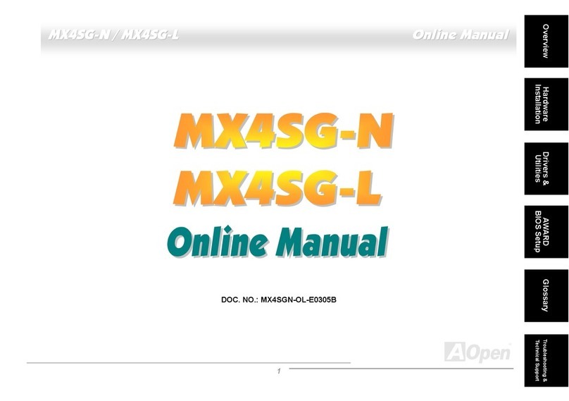 AOpen MX4SG-N Online manual