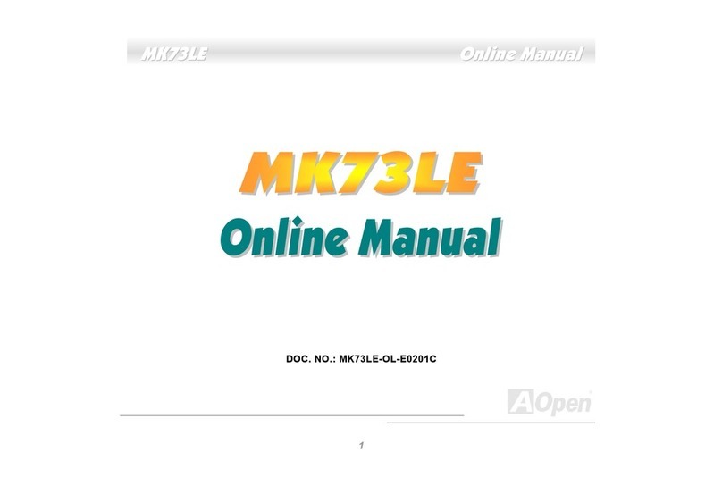AOpen MK73LE Setup guide