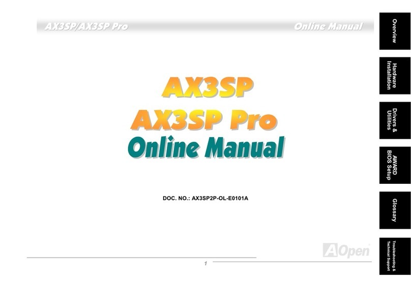 AOpen AX3SP Pro-U Online manual