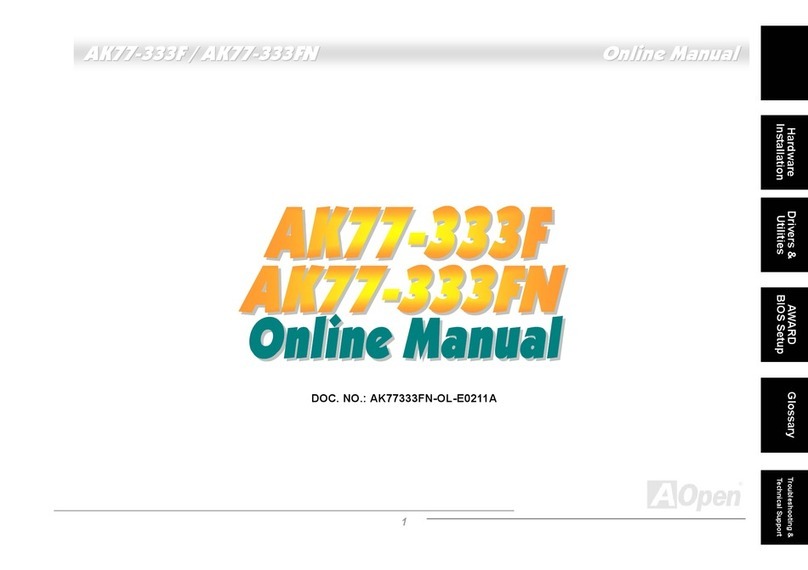 AOpen AK77-333F Online manual