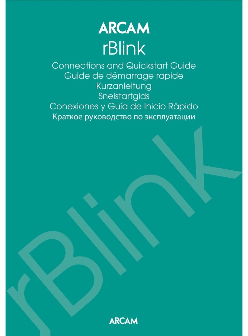 Arcam rBlink Instruction manual