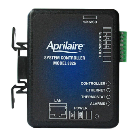 Aprilaire 8826 Installation, configuration and user manual Aprilaire 8826 Installation, configuration and user manual