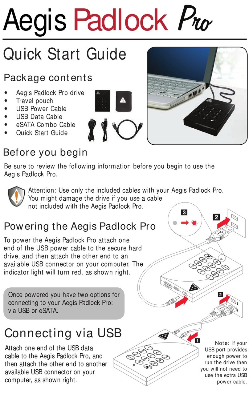 Apricorn Aegis Padlock Pro User manual