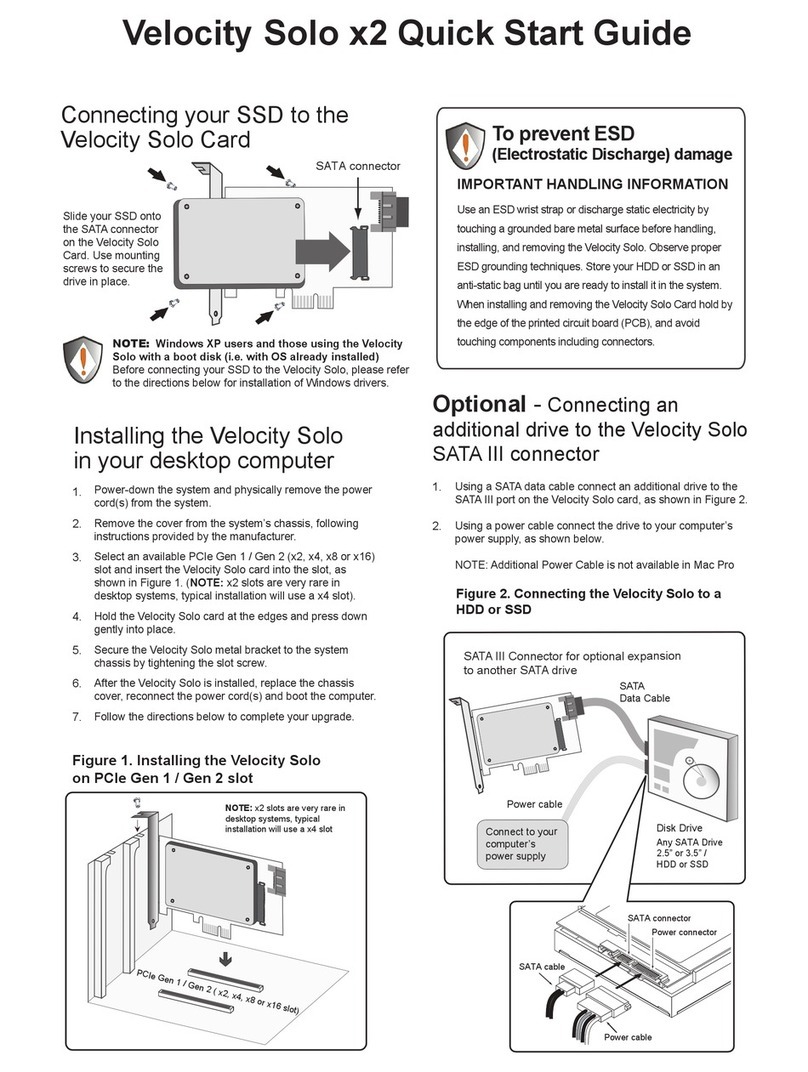 Apricorn Velocity Solo x2 User manual