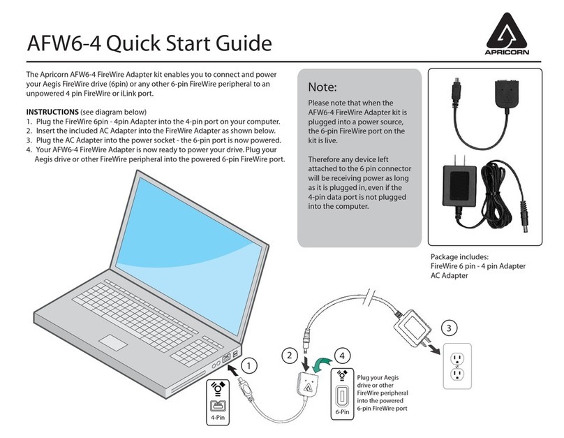 Apricorn AFW6-4 quick start guide