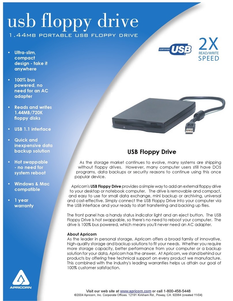 Apricorn AFD-USB-2X Specifications