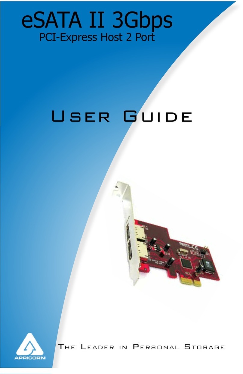 Apricorn eSATA II 3Gbps User manual