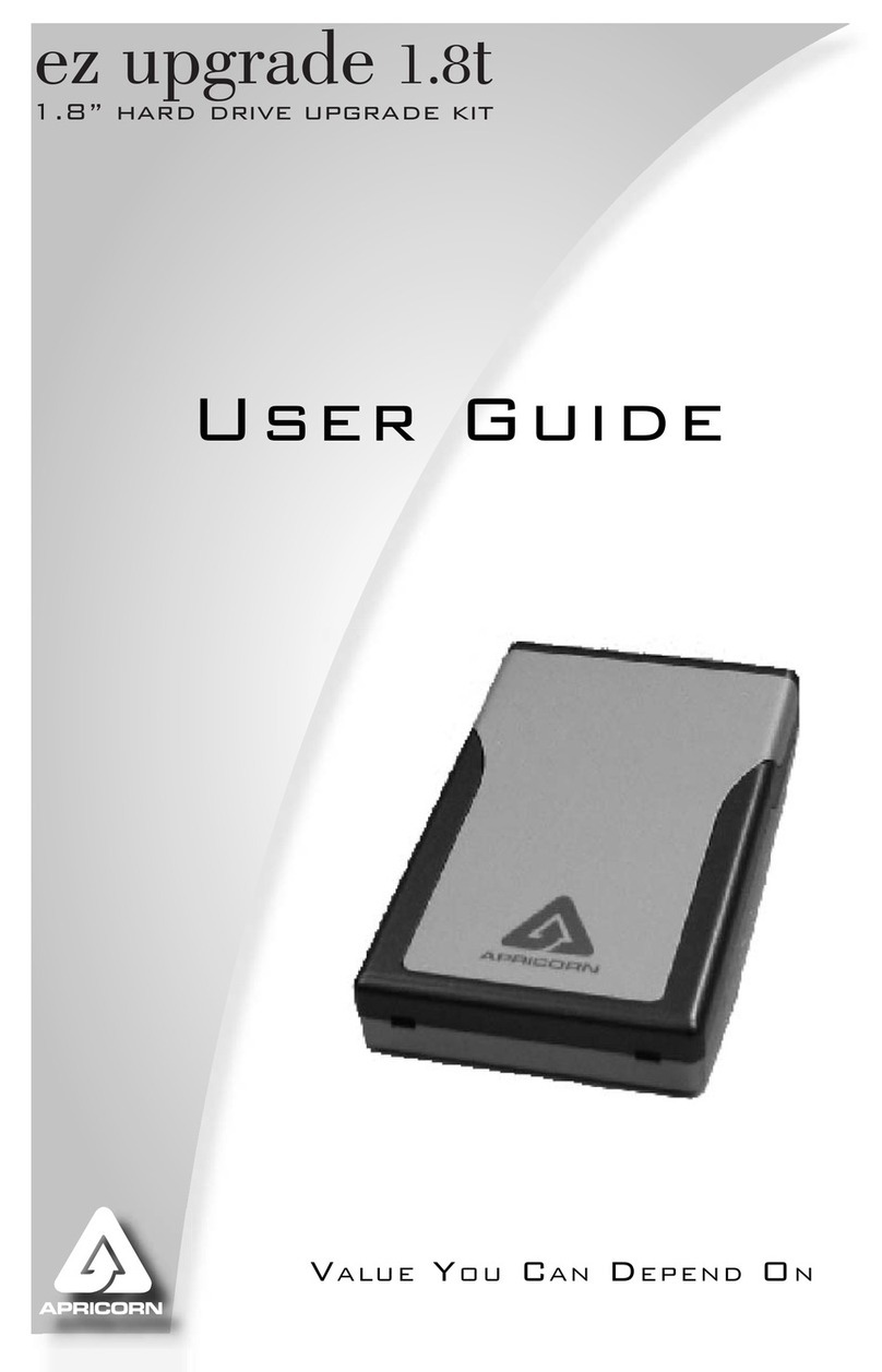 Apricorn ez upgrade 1.8t User manual