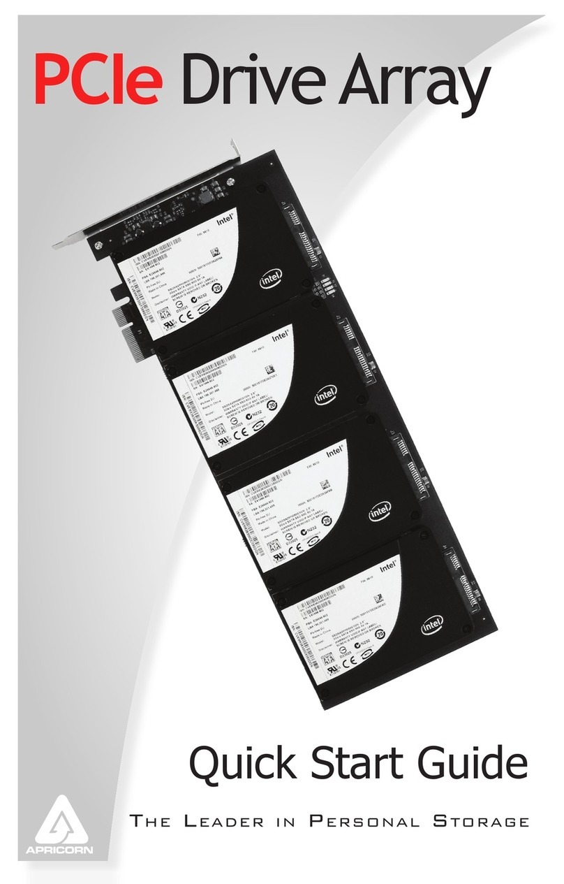Apricorn PCIe Drive Array quick start guide