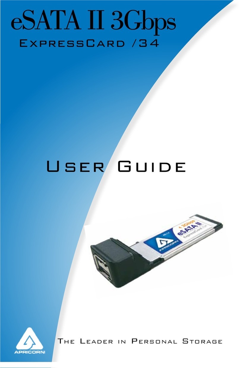 Apricorn ExpressCard/4 Host user guide