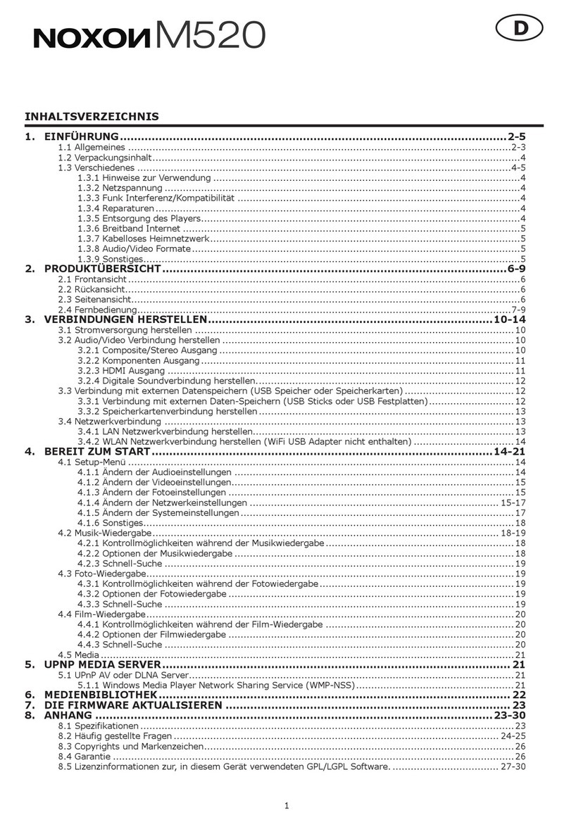 Noxon M520 manual&nbsp;