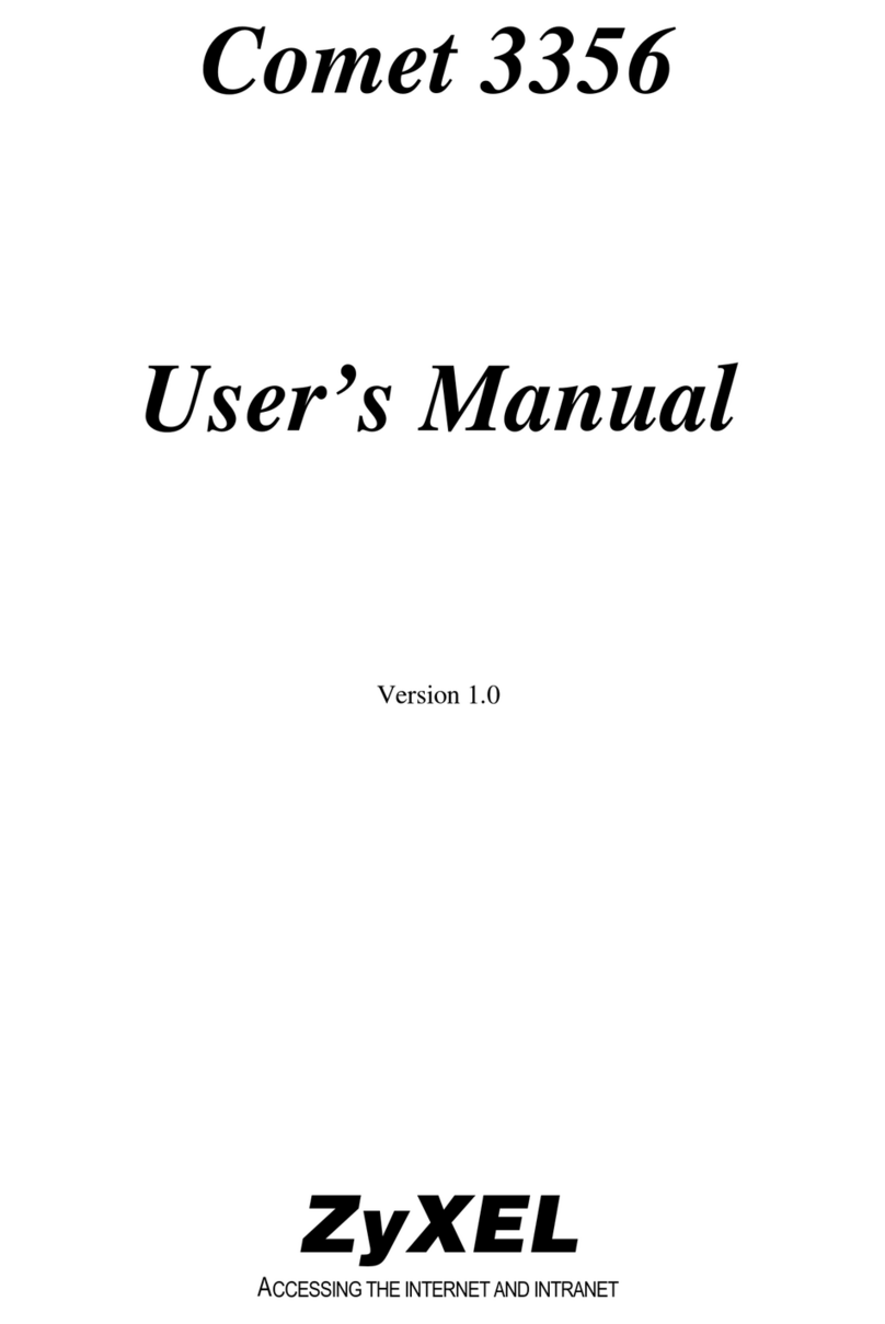ZyXEL Communications Comet 3356 User manual