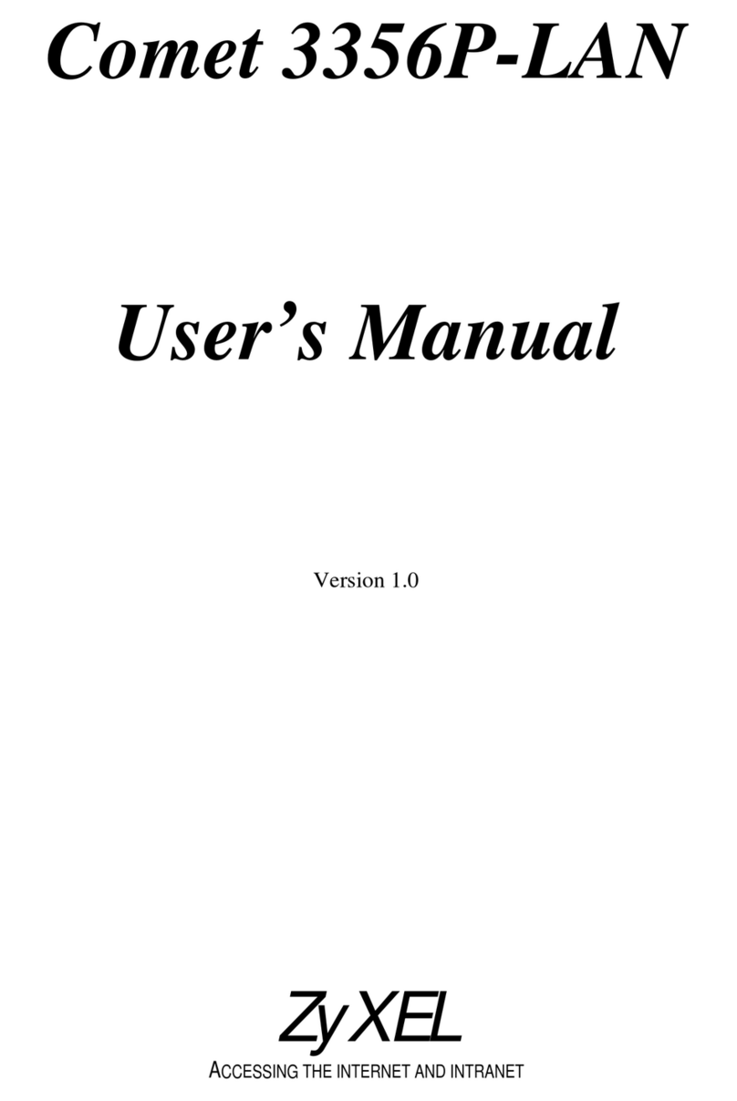 ZyXEL Communications Comet 3356P-LAN User manual