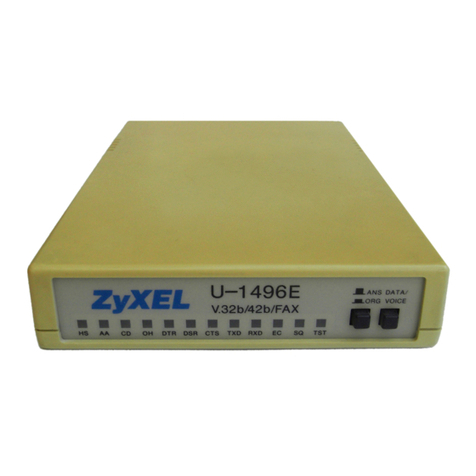 ZyXEL Communications U-1496 series User manual