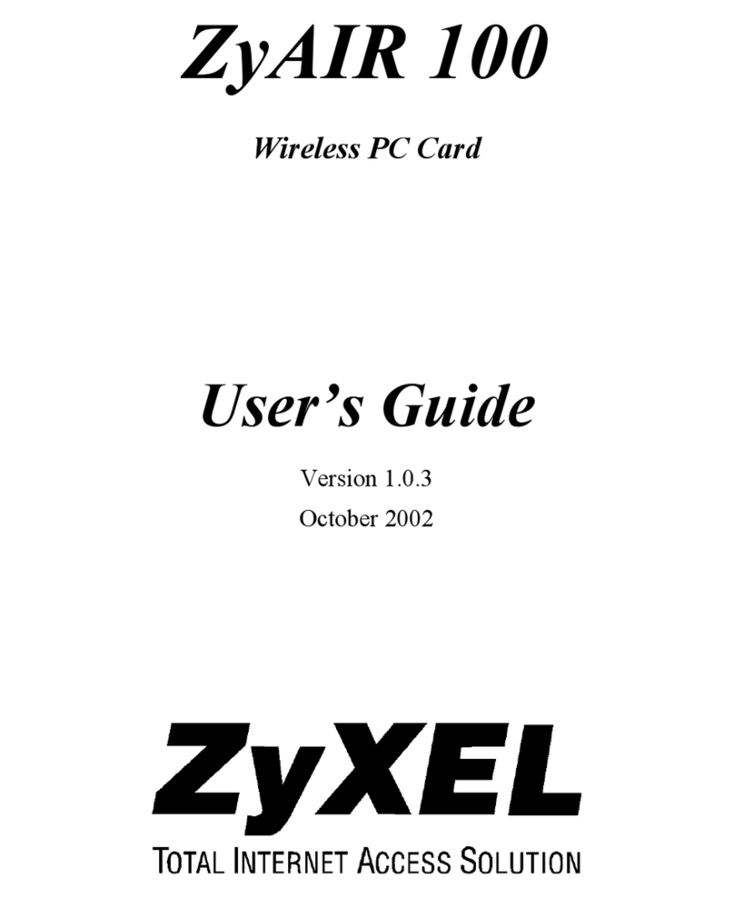 ZyXEL Communications ZyXEL ZyAIR 100 user guide