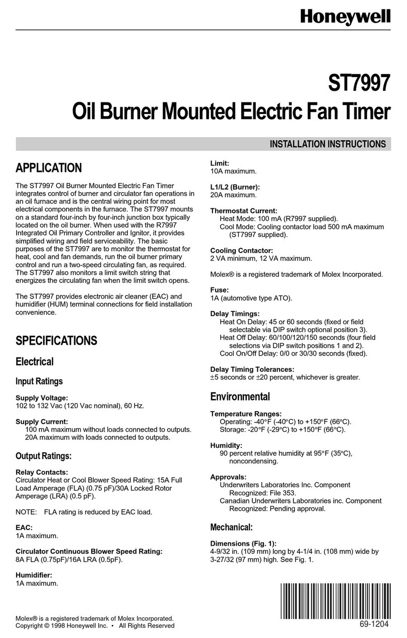 Honeywell ST7997 User manual Honeywell ST7997 User manual