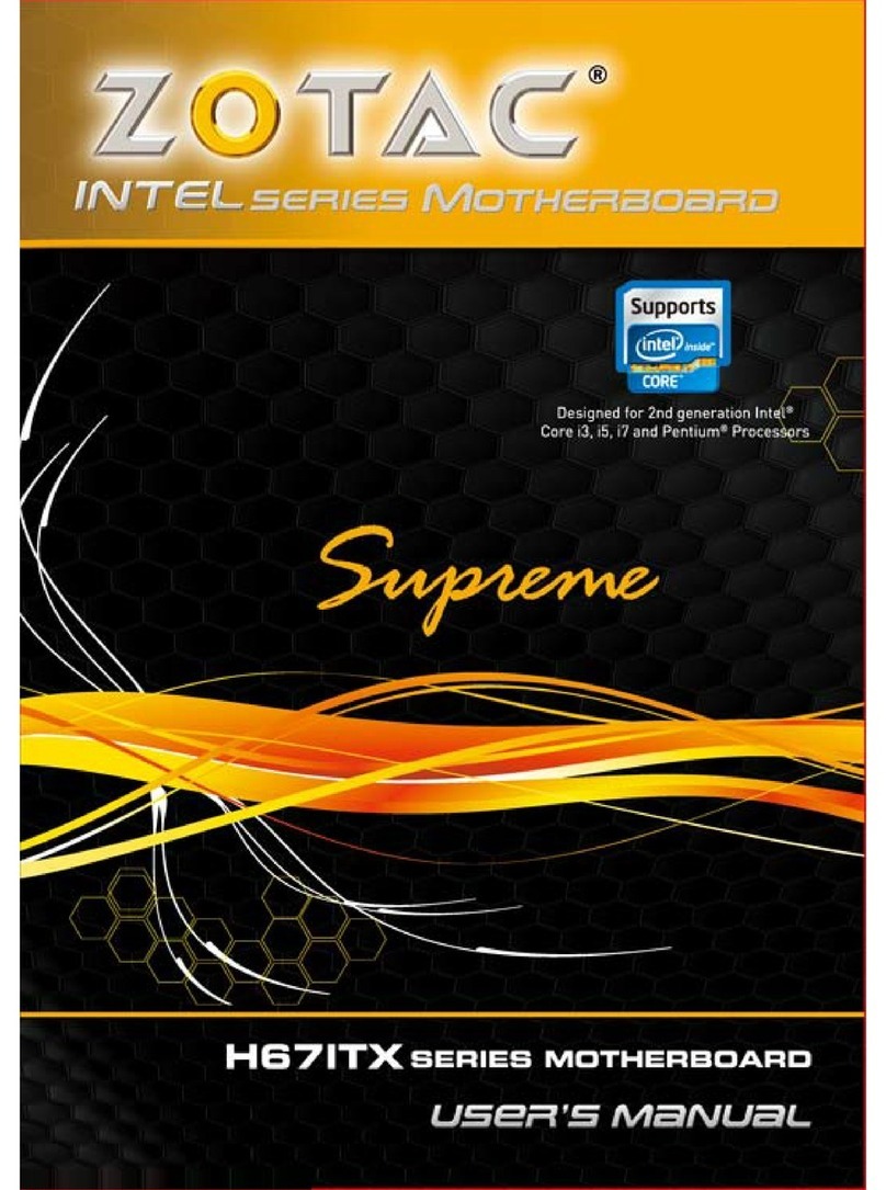 Zotac Supreme H67ITX series User manual