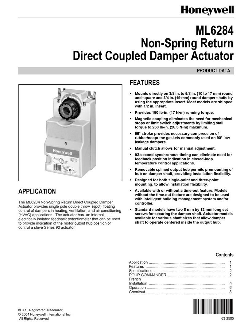 Honeywell ML6284 Operation manual