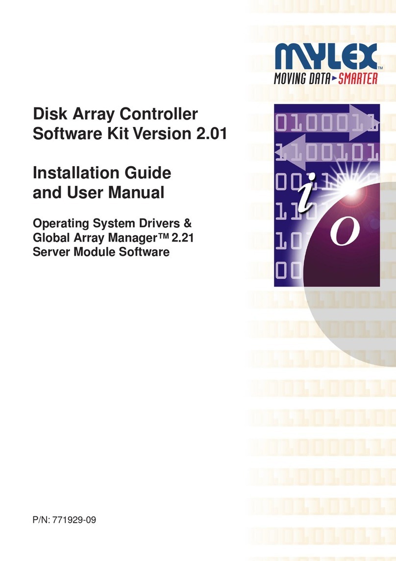 Mylex Mylex Disk Array controller Installation guide and user's manual Mylex Mylex Disk Array controller Installation guide and user's manual