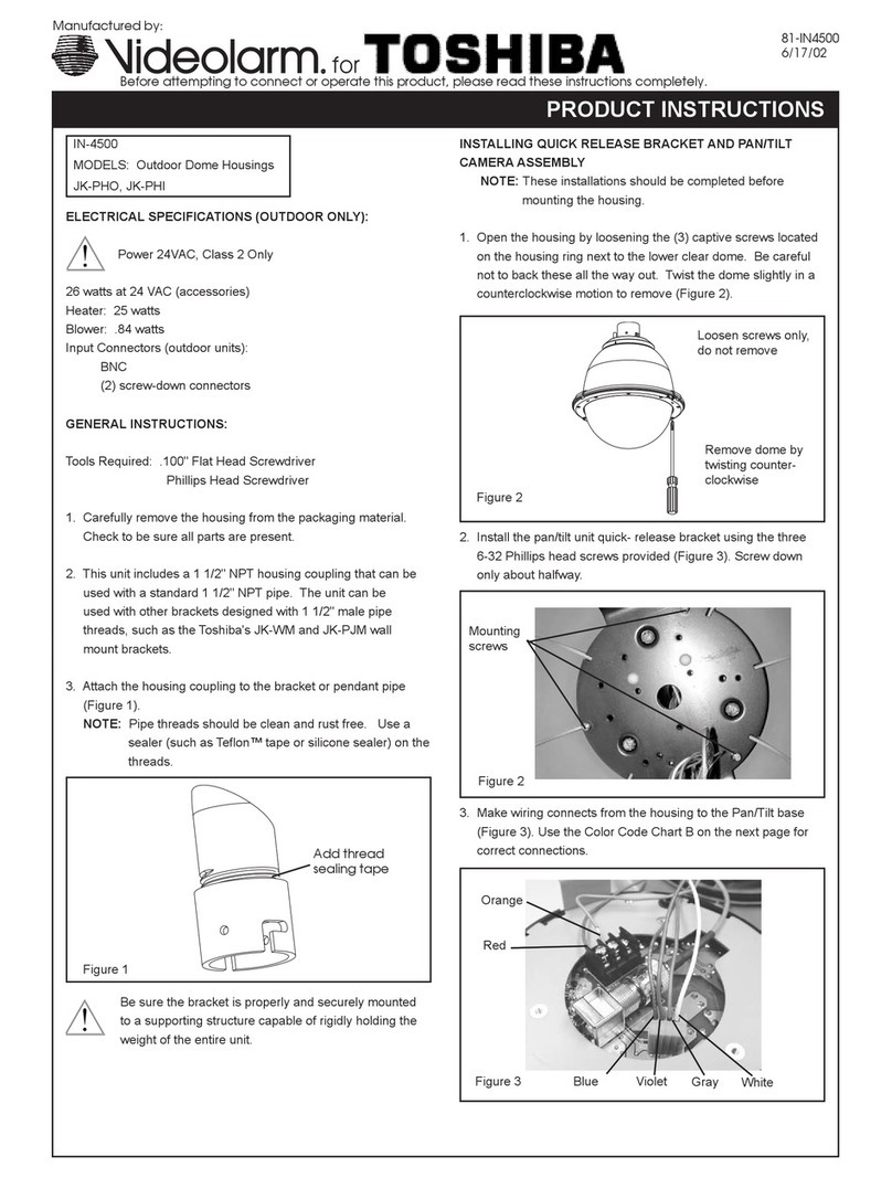 Moog Videolarm JK-PHO Product instructions Moog Videolarm JK-PHO Product instructions